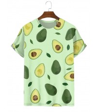Men's New Fashion Avocado Versatile T-Shirt