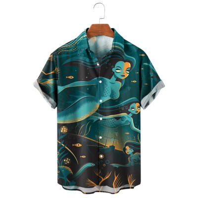 Men's Kraken Resort Style Short Sleeve Shirt