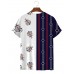 Men's Trendy Classic Nautical Stripe Print T-Shirt