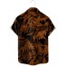 Men's Casual Printed Lapel Short Sleeve Shirt 04266509M