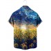 Men's Sunflower Oil Painting Shirt 72321872X