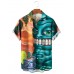 Men's Hawaiian Tiki Art Short Sleeve Shirt