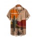 Desert Sunset Print Lapel Shirt 18672382X