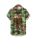 Men's Tiki Tropical Hawaiian Short Sleeve Shirt