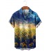Men's Sunflower Oil Painting Shirt 72321872X